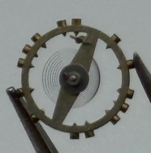 AS 976 1012 Balance Wheel Complete And Spring  29 M Watch Movement Parts NOS