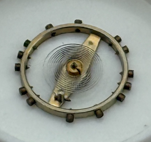 Derby 40 Balance Wheel Complete And Spring 8¾’’’  102 Watch Movement Parts NOS
