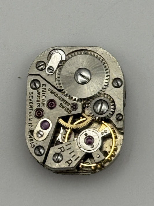 12.2mm Vintage Enicar Balance Ok Manual Wind Swiss Watch Movement PARTS REPAIR