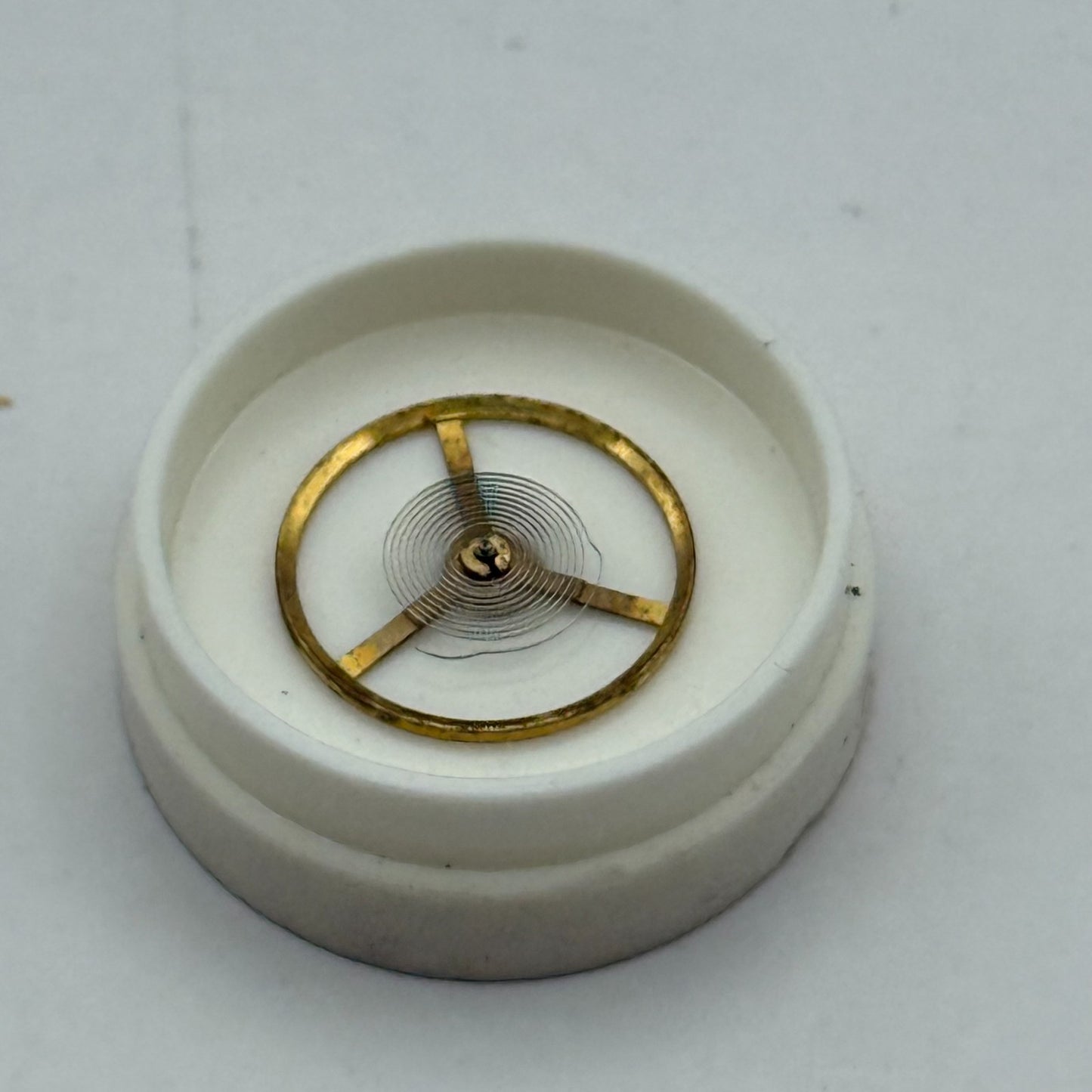 Smith 608 Balance Wheel Complete And Spring 10 1/2''' 1535 Watch Movement Parts