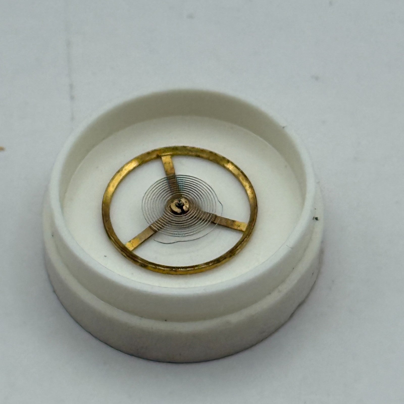 Smith 608 Balance Wheel Complete And Spring 10 1/2''' 1535 Watch Movement Parts