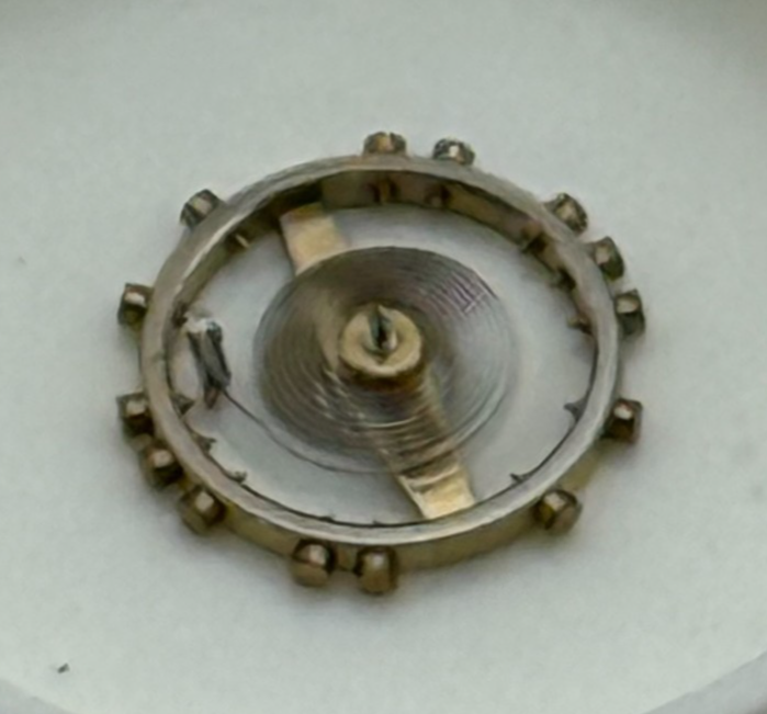 AS 1677 Balance Wheel Complete And Spring Inca Watch Movement Parts NOS