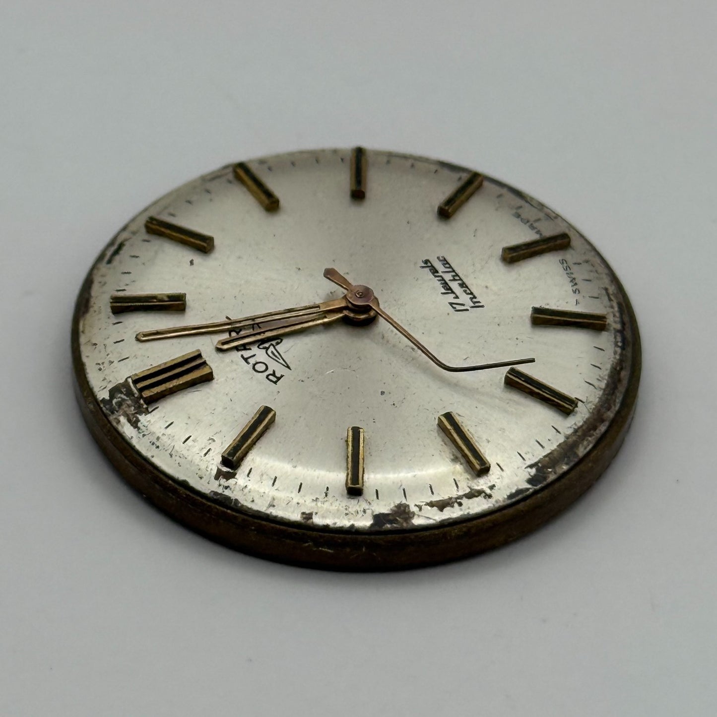 AS 1900/01 Watch Movement Rotary Manual Wind Vintage Swiss Parts Repair 25.2mm
