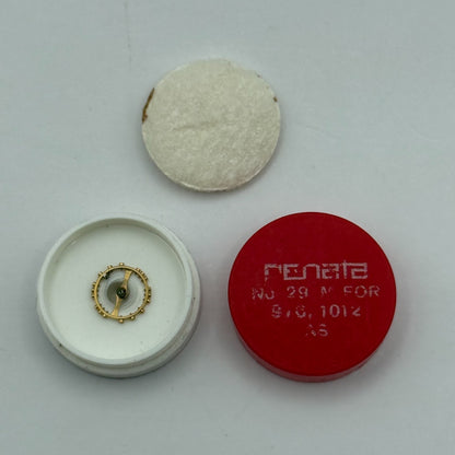 AS 976 1012 Balance Wheel Complete And Spring  Renata 29 M Watch Movement Parts 