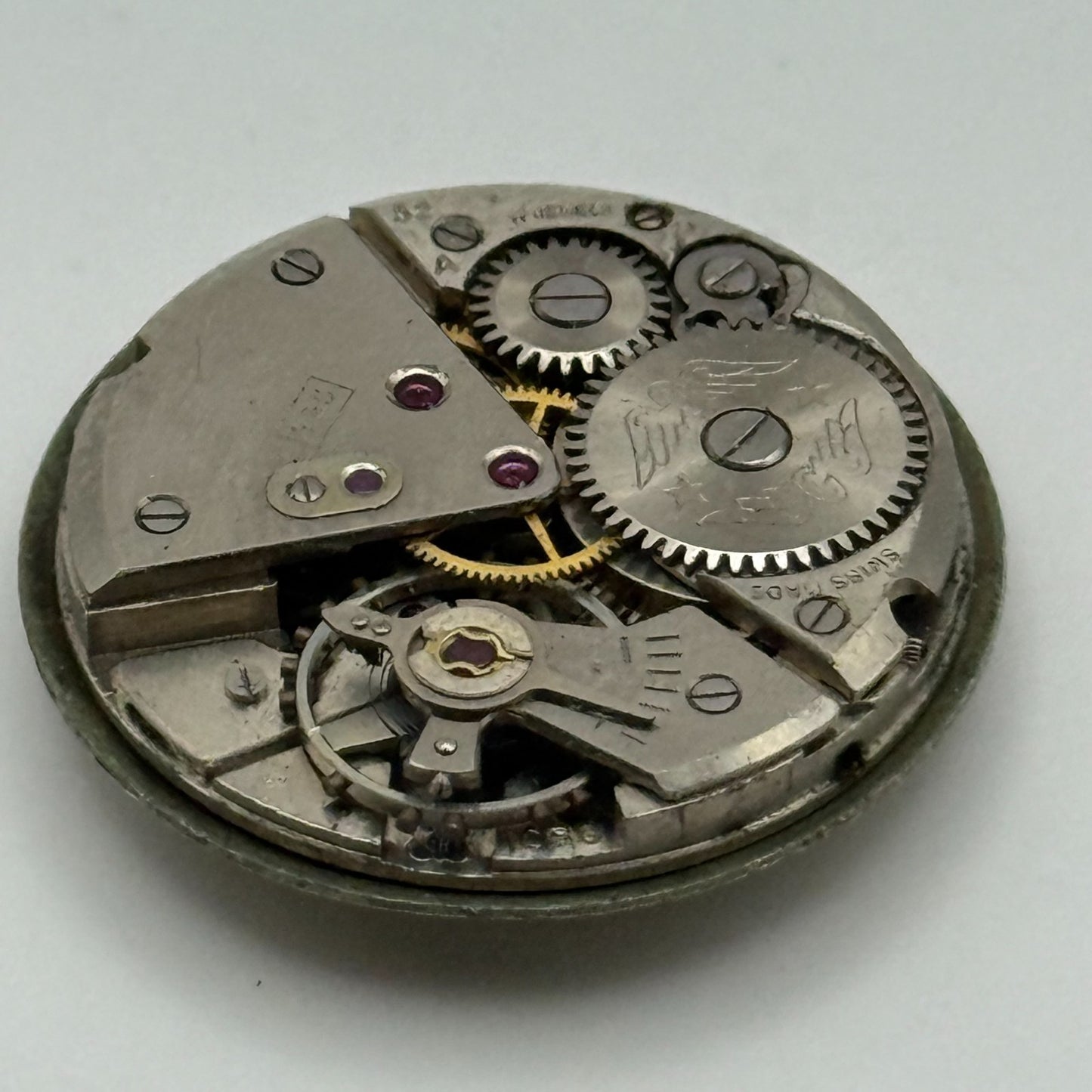 ETA 1080 Watch Movement Rotary 725 Manual Wind Vintage Swiss Parts Repair 23.6mm