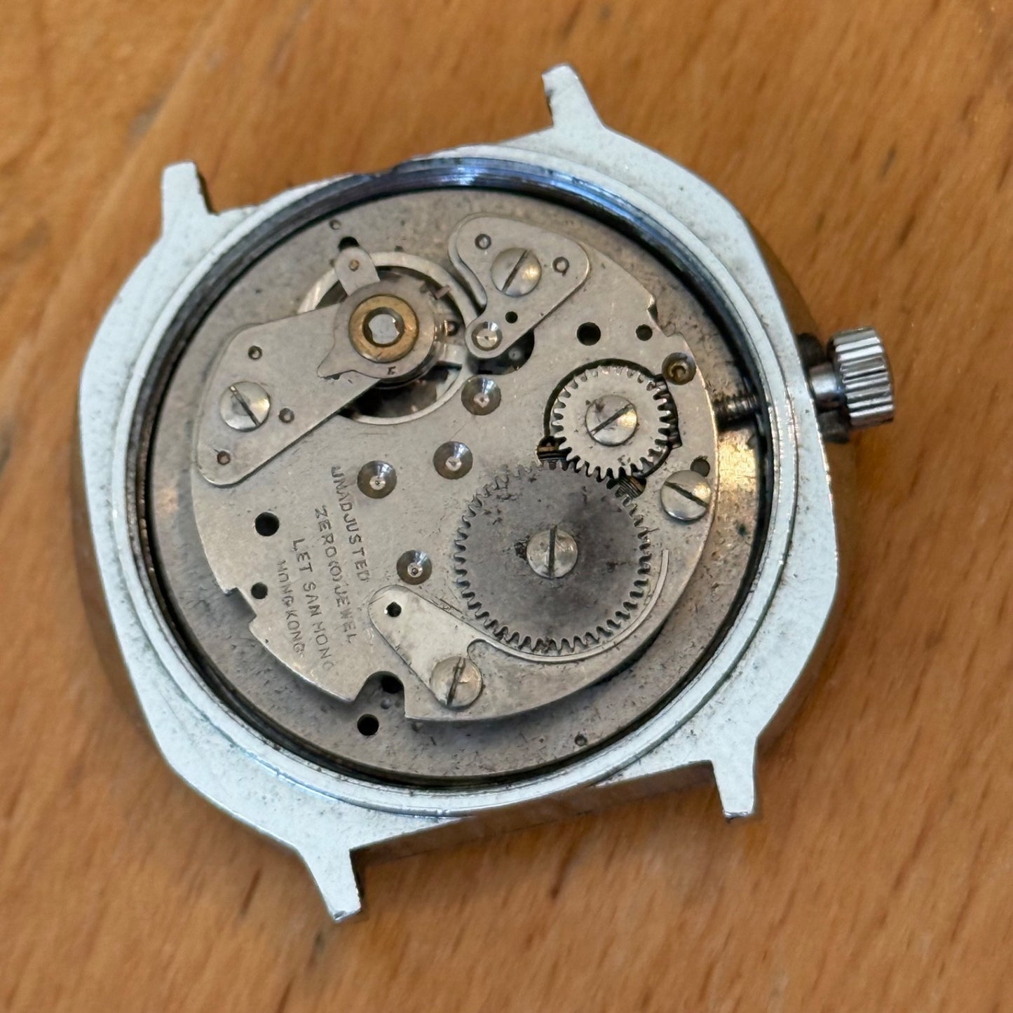 39mm Men's Vintage Genova Super De Luxe Day Let San Hong Manual Watch PARTS