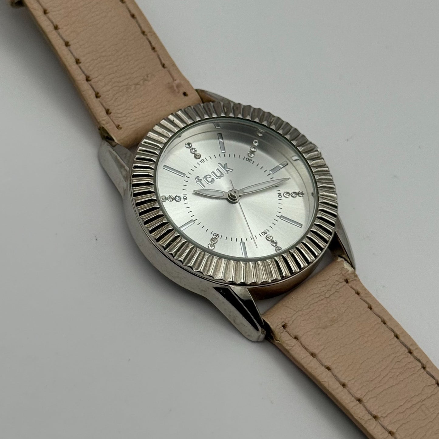 FCUK French Connection Time Ladies Quartz Watch Crystal Markers Working 33mm