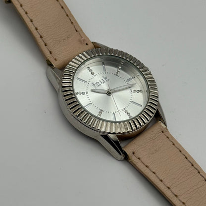 FCUK French Connection Time Ladies Quartz Watch Crystal Markers Working 33mm