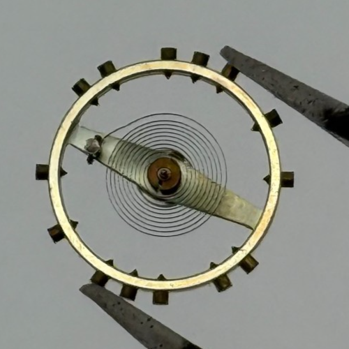 AS 984 Balance Wheel Complete And Spring 10 1/2''' 30 M Watch Movement Parts NOS