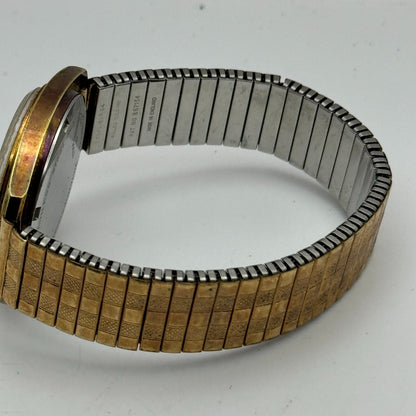 34mm Men’s Vintage Excalibur Tissot 781-1 Manual Wind Gold Plated Watch PARTS