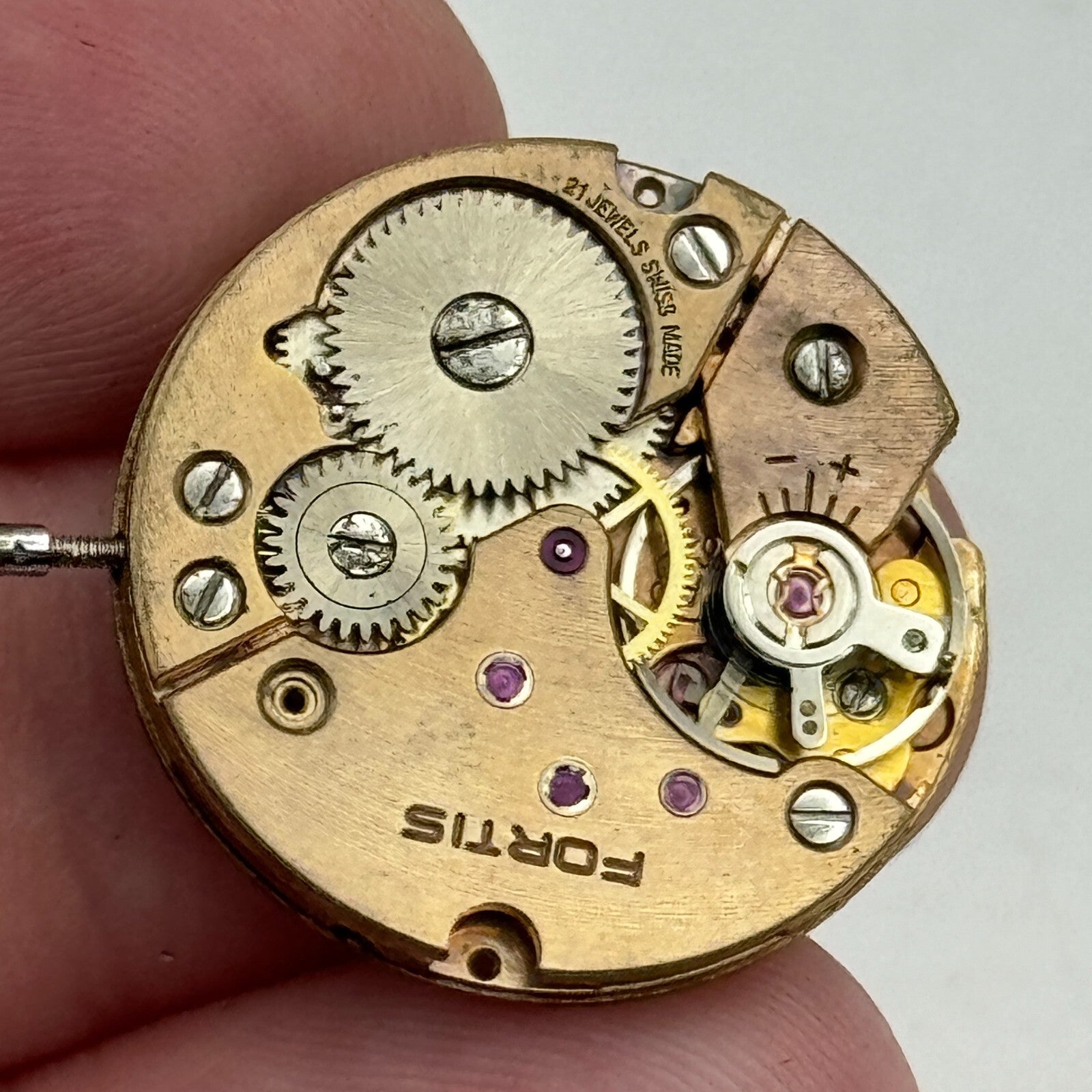 23.6mm Running Fortis Peseux P 7040 Manual Wind Swiss Watch Movement PARTS SPARE