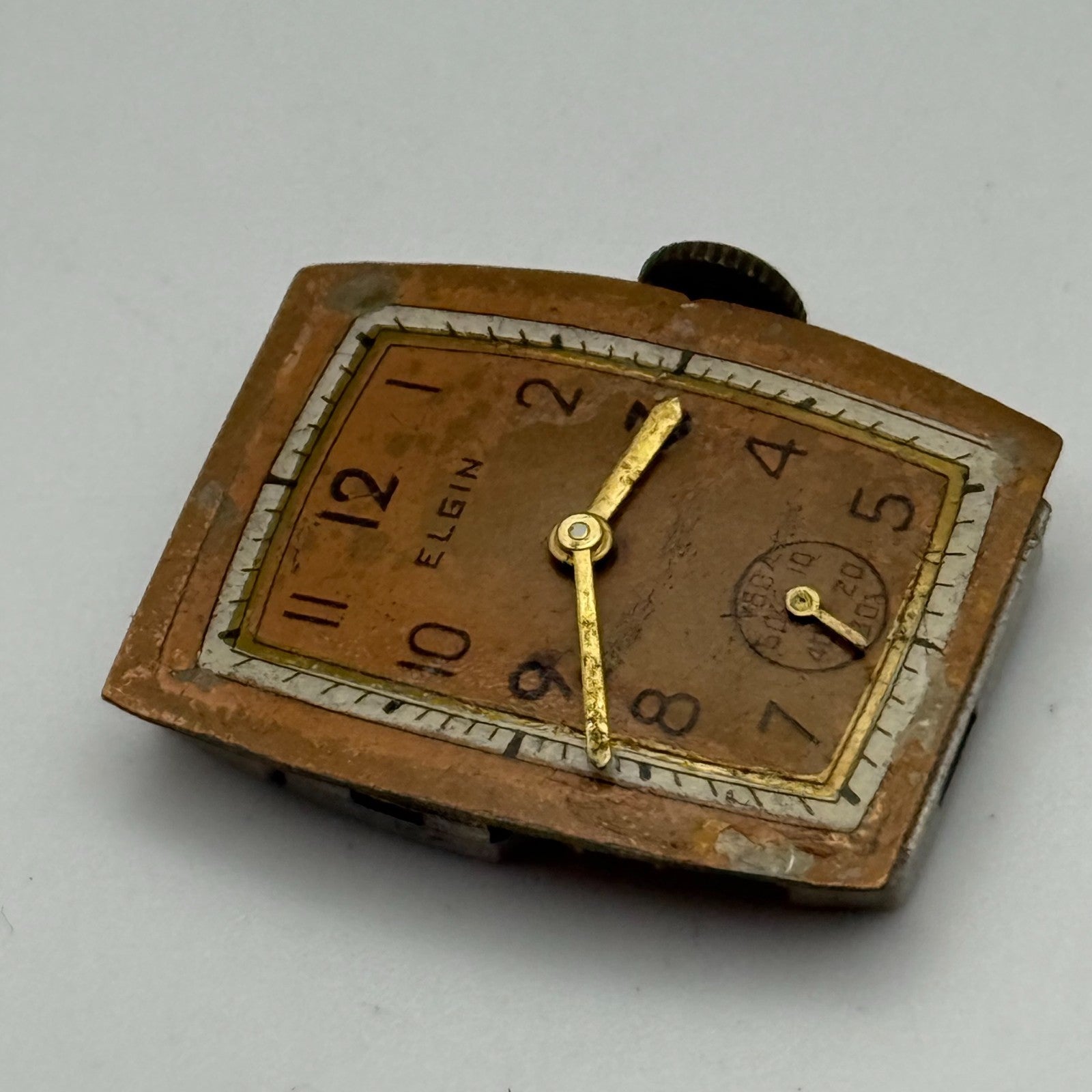 Running 1939 Vintage 15/0s Elgin 537 Model 1 American Watch Movement FOR PARTS