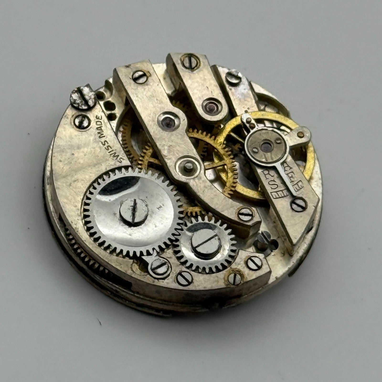 ETA Swiss Watch Movement Manual Wind Vintage Parts Repair Spares 23.6mm