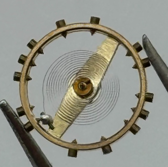 AS 970 Balance Complete 8 3/4''' Renata 27 M Watch Movement Parts Vintage NOS