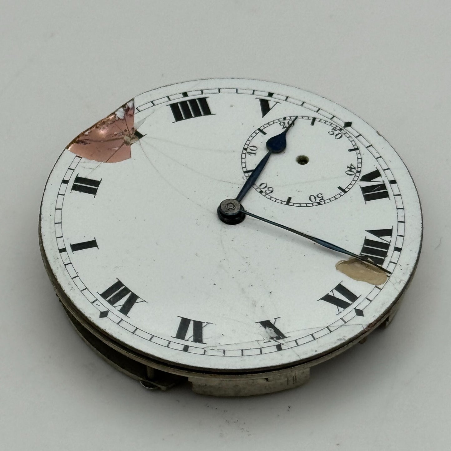 43mm Hunter 15 Jewels Swiss Balance Ok Pocket Watch Movement PARTS REPAIR