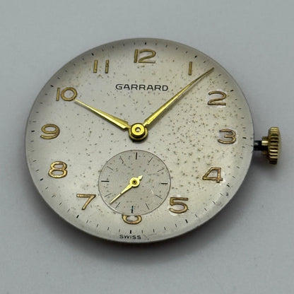 Garrard Felsa 391 Running Watch Movement Manual Wind Vintage Swiss Parts 27mm
