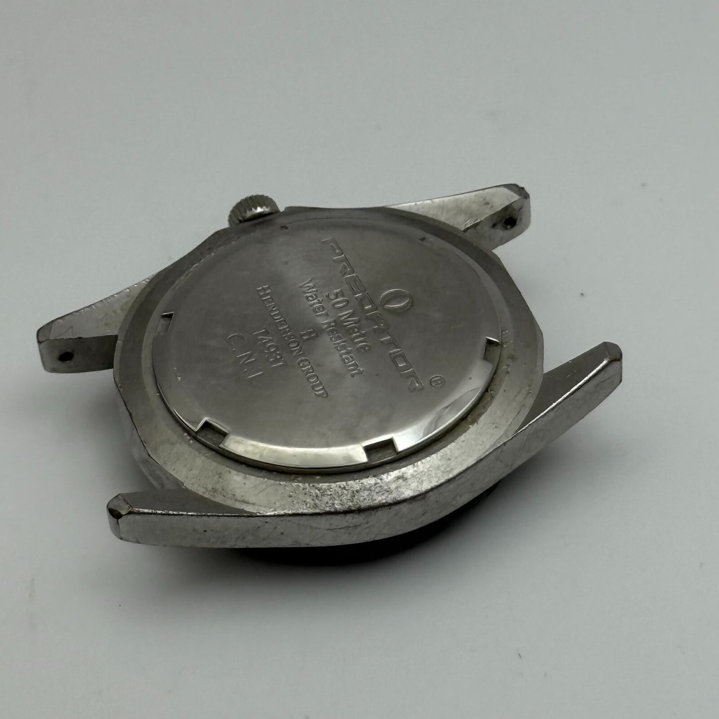 34mm Working Men's Predator Tachymeter 50M Blue Black Divers Quartz Watch Head