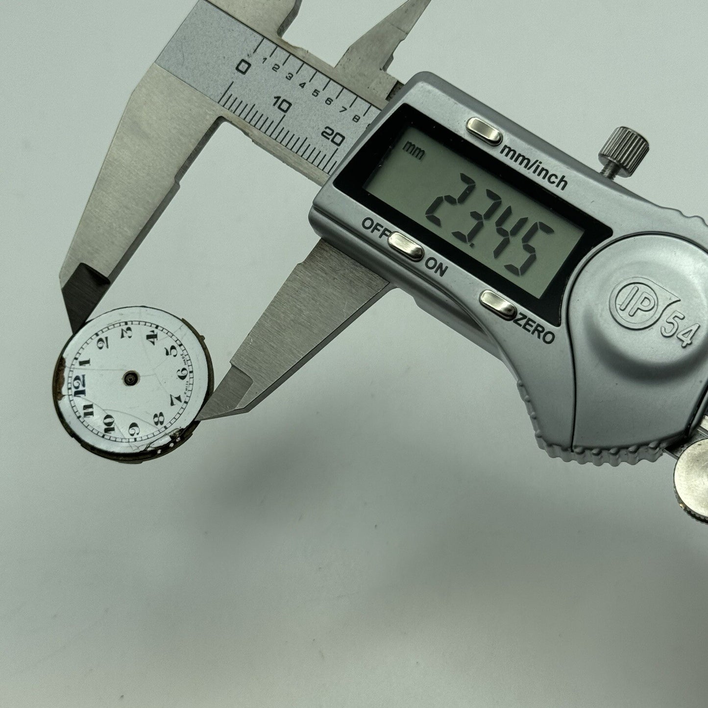 24.6mm Military Dial Watch Movement Old Style Swiss Parts Repair Restoration
