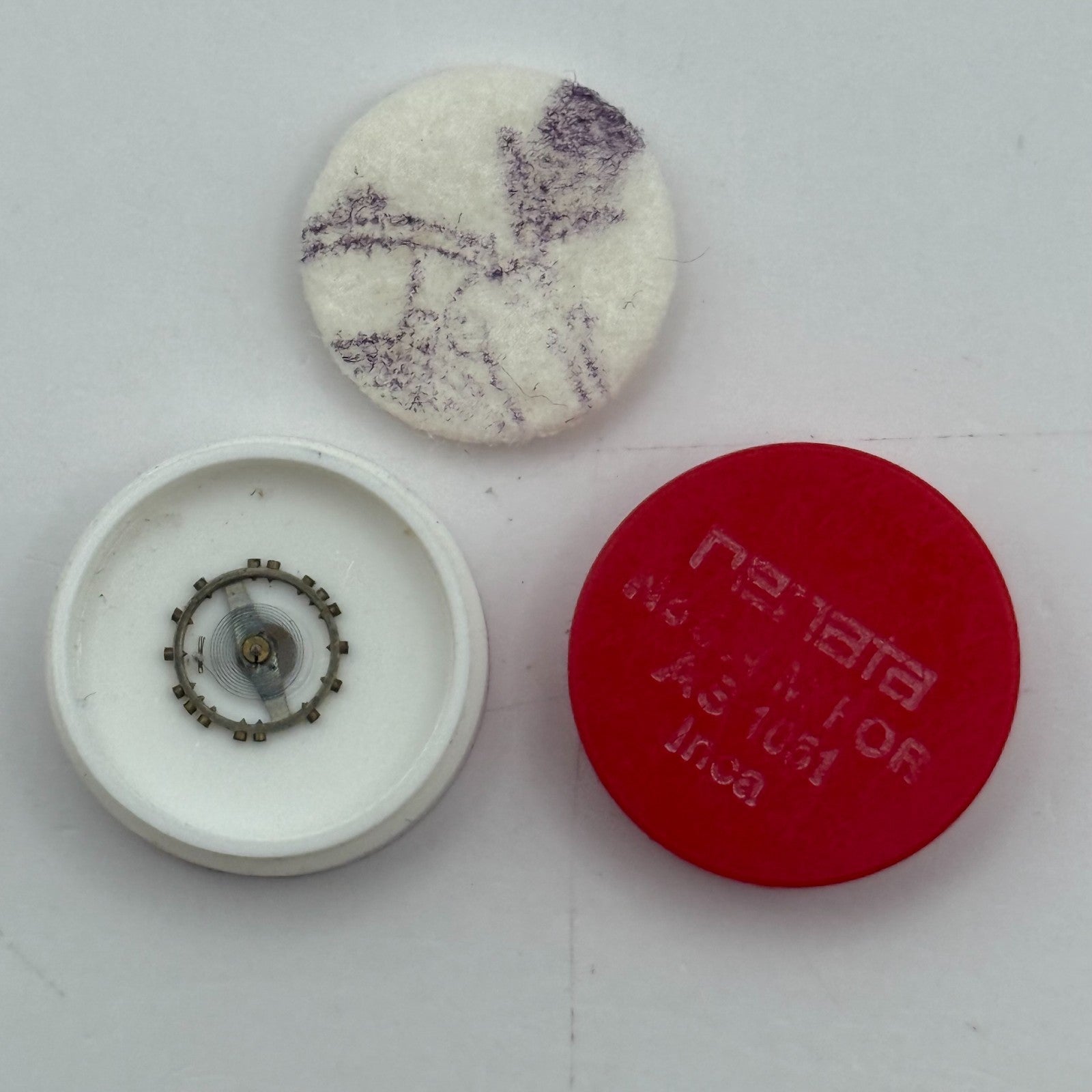 AS 1051 Balance Wheel Complete And Spring  Watch Movement Parts NOS