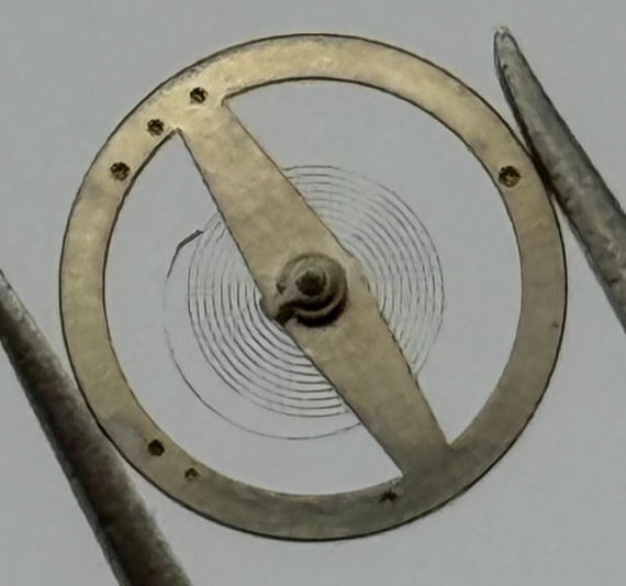 BFG 910 Balance Wheel Complete And Spring 827 Watch Movement Parts NOS