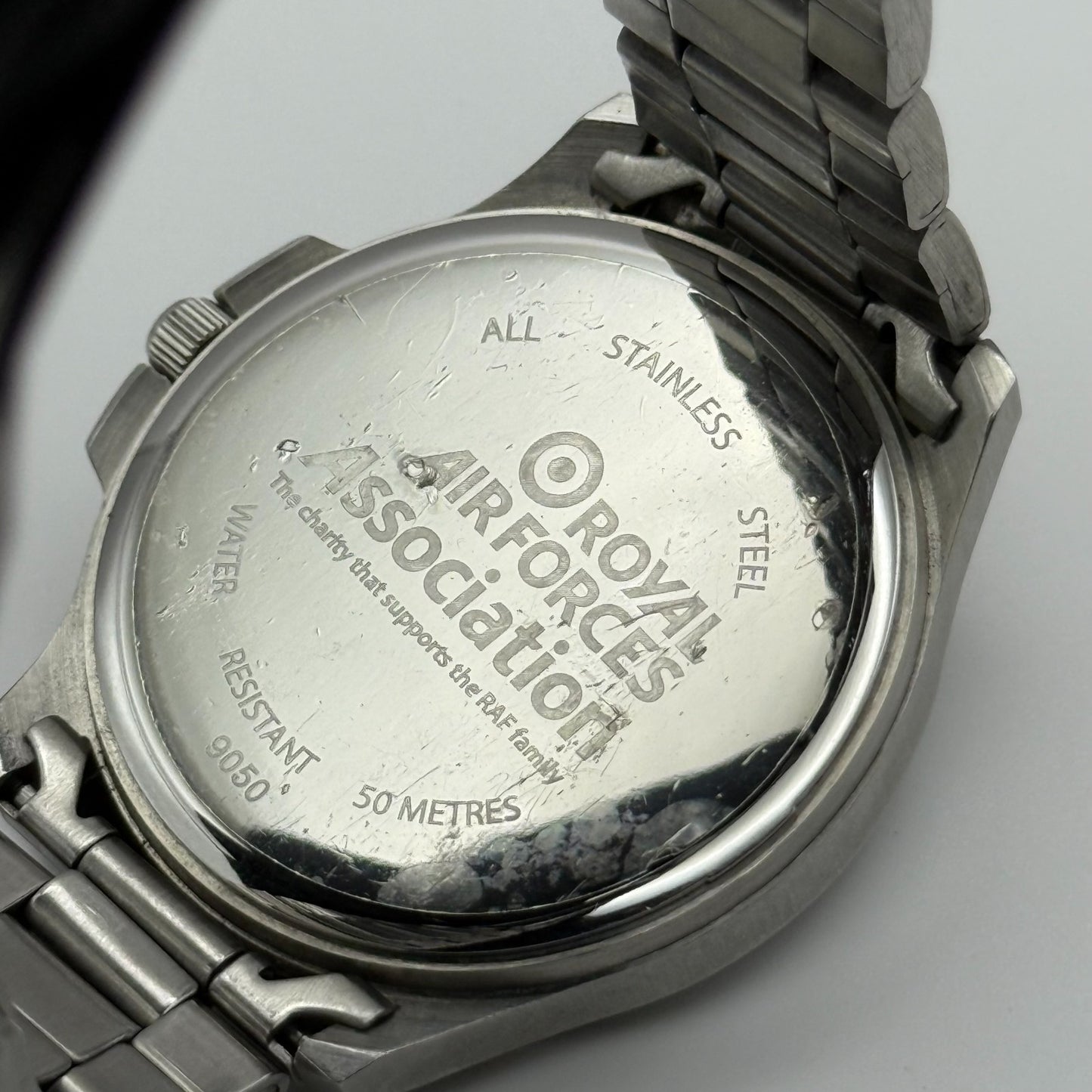 Sekonda Men's Quartz Watch Date Dial Silver Tone Bracelet 43mm PARTS REPAIR