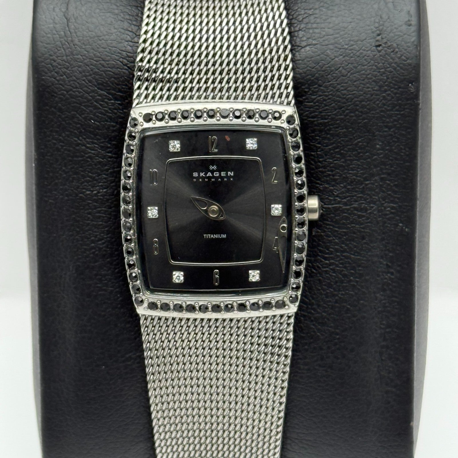 Skagen Denmark Ladies Quartz Watch Titanium Mesh Band Japan 21mm PARTS REPAIR