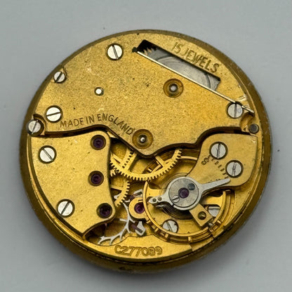 Smiths De Luxe C277089 Watch Movement Manual Wind Vintage Parts Repair 26.6mm