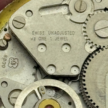 26.9mm Men's Adrem EB 8800 Manual Wind Watch Movement Swiss Vintage PARTS SPARES