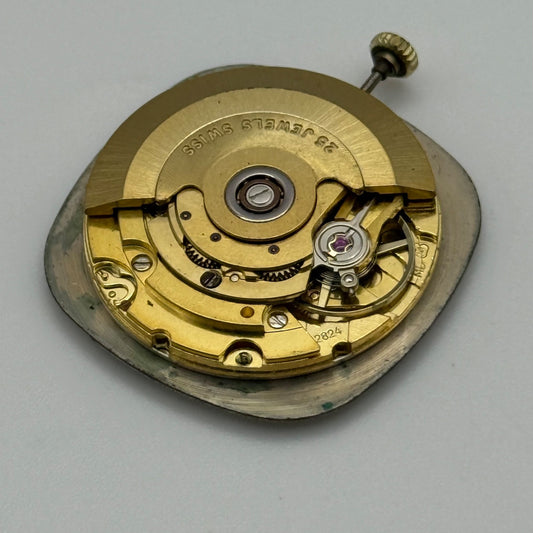 Rotary ETA 2824 Watch Movement Automatic Date Vintage Swiss Parts Repair 25.9mm