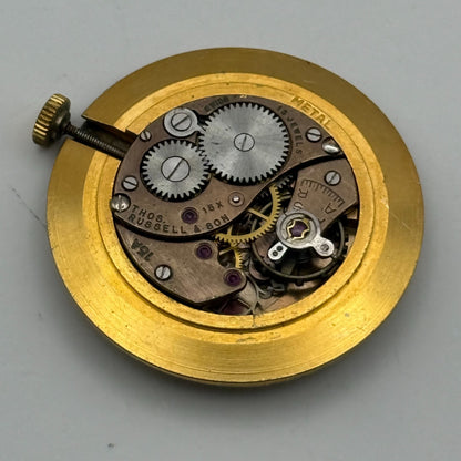 Buser 15A Thomas Russell & Son Watch Movement Running Manual Wind Parts 29.8mm