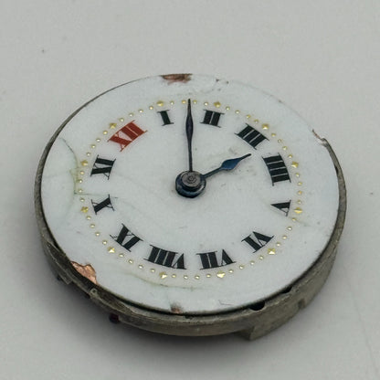 23.6mm 15 Jewels Roman Numerals Trench Watch Movement Manual Wind PARTS SPARES