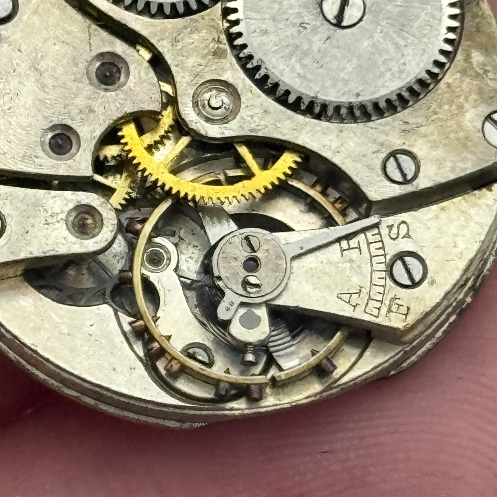 25.4mm Unidentified Roman Numerals Trench Watch Movement Manual Wind PARTS SPARE