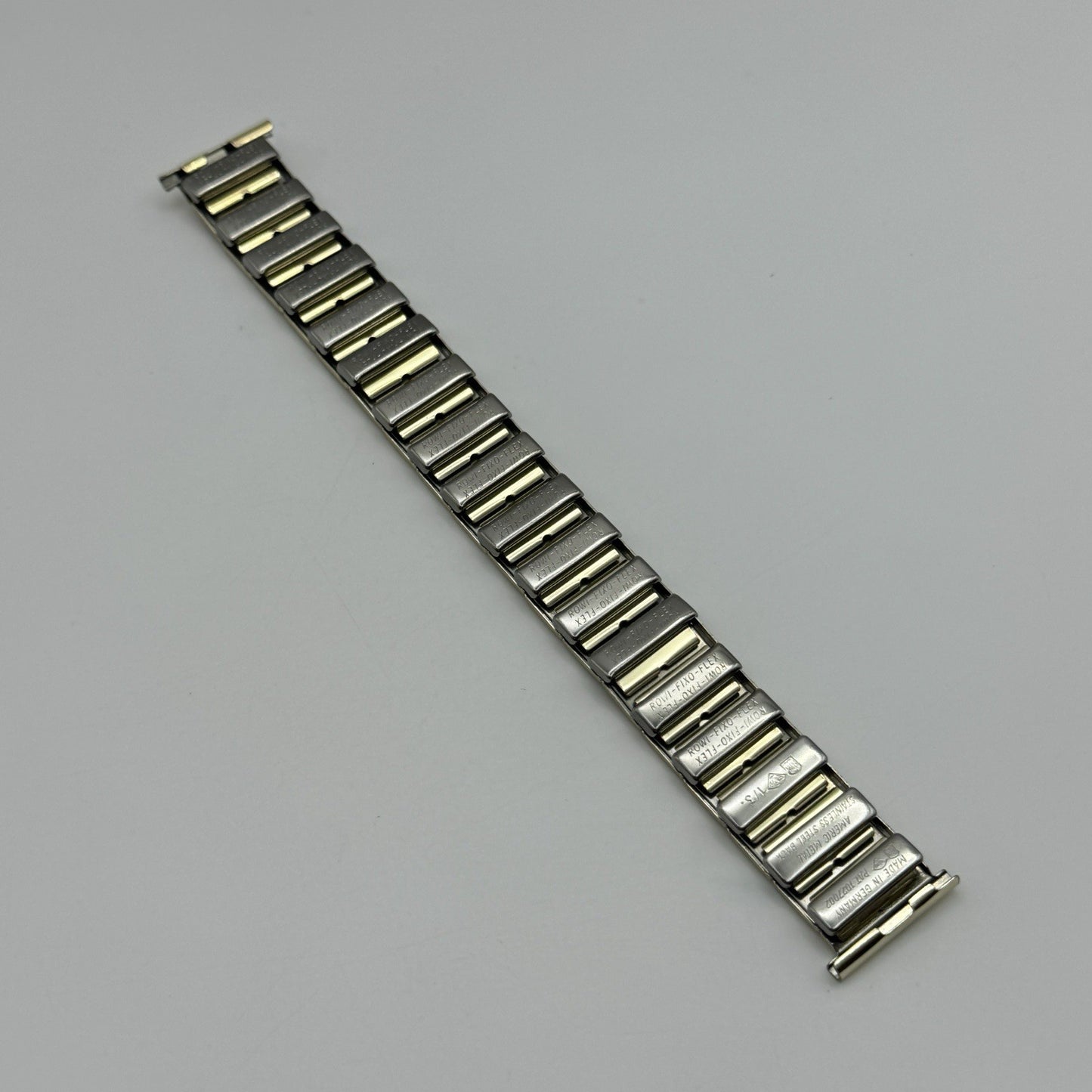 20mm Lug Rowi Fixo Flex Vintage New Old Stock NOS Expandable Strap Red Gold