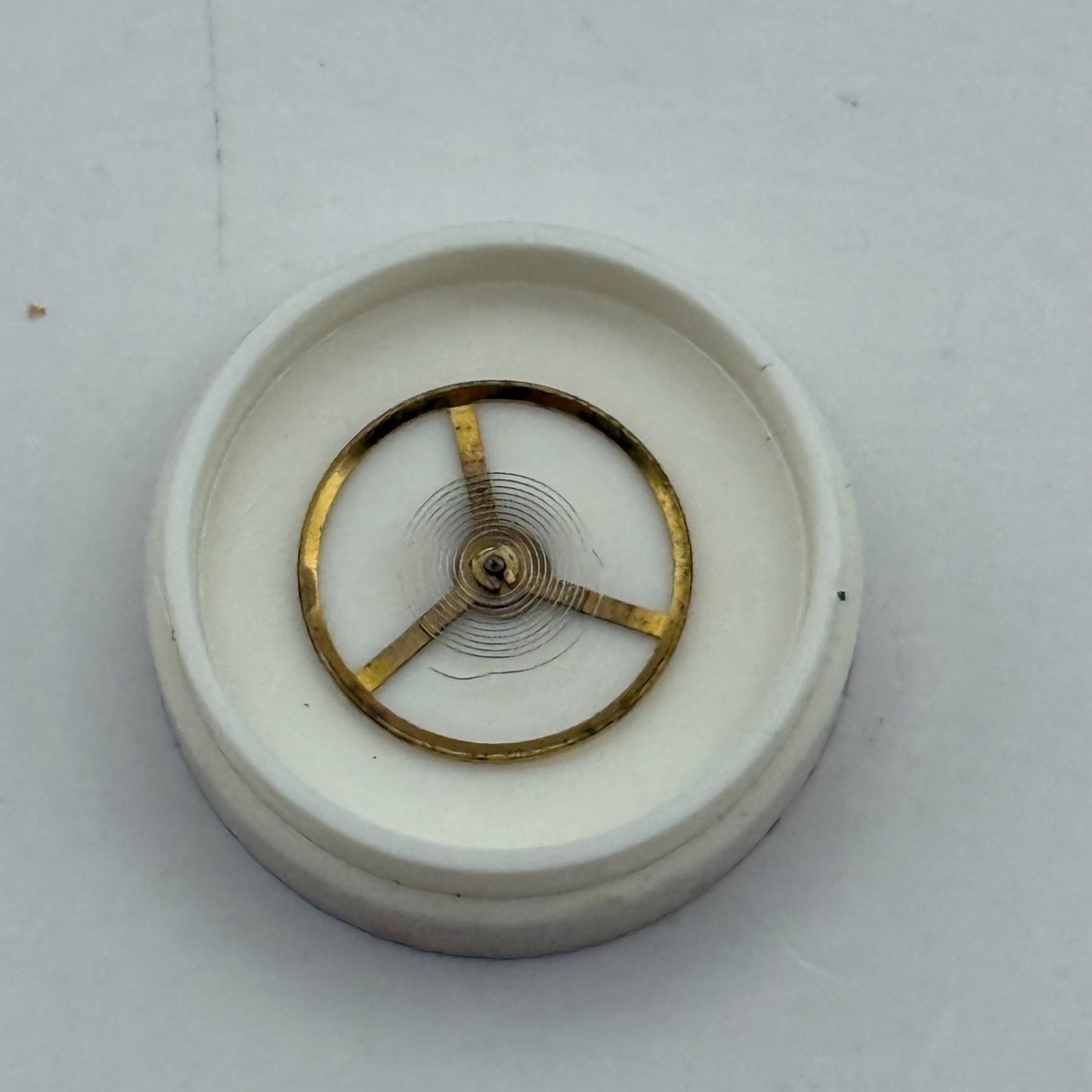 Smith 608 Balance Wheel Complete And Spring 10 1/2''' 1535 Watch Movement Parts