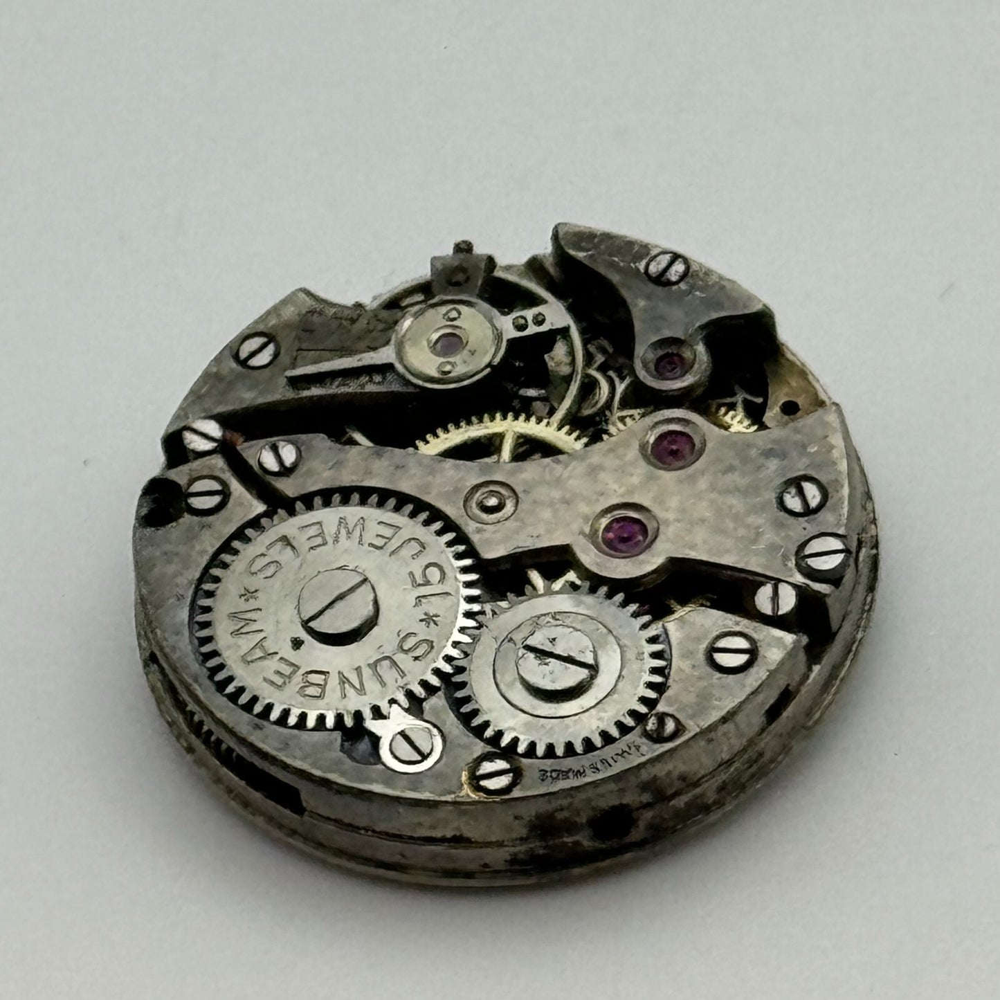 23.6mm Mens Sunbeam Balance Ok Trench Watch Movement Manual Wind Swiss PARTS