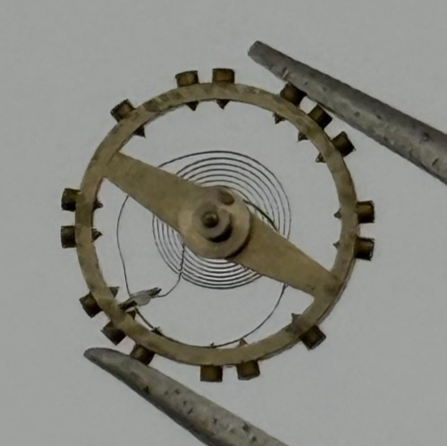 AS 1051 Balance Wheel Complete And Spring 5 1/4''' 34 M Watch Movement Parts 