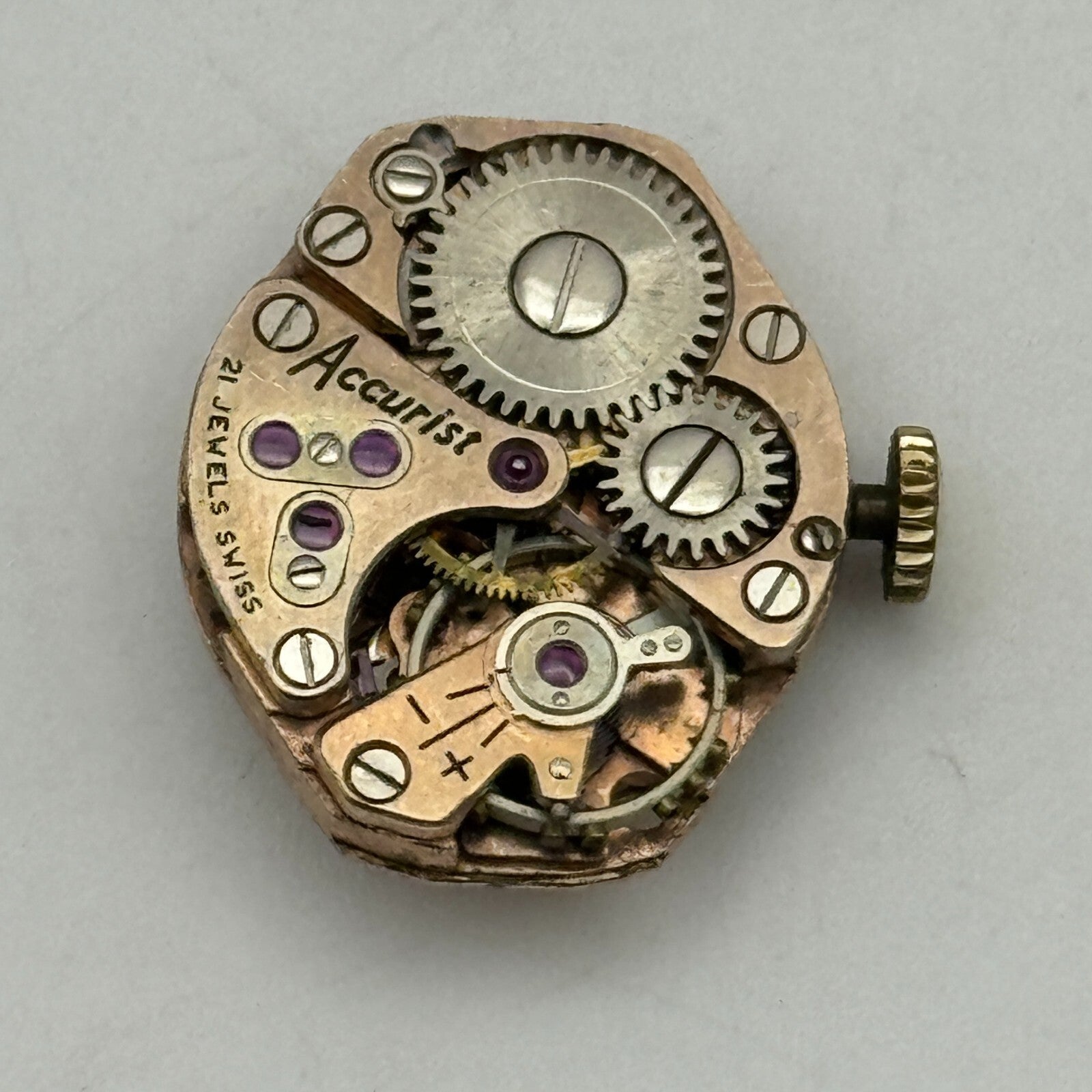 15mm Ladies Accurist FHF 60 Manual Wind Watch Movement Swiss Vintage PARTS