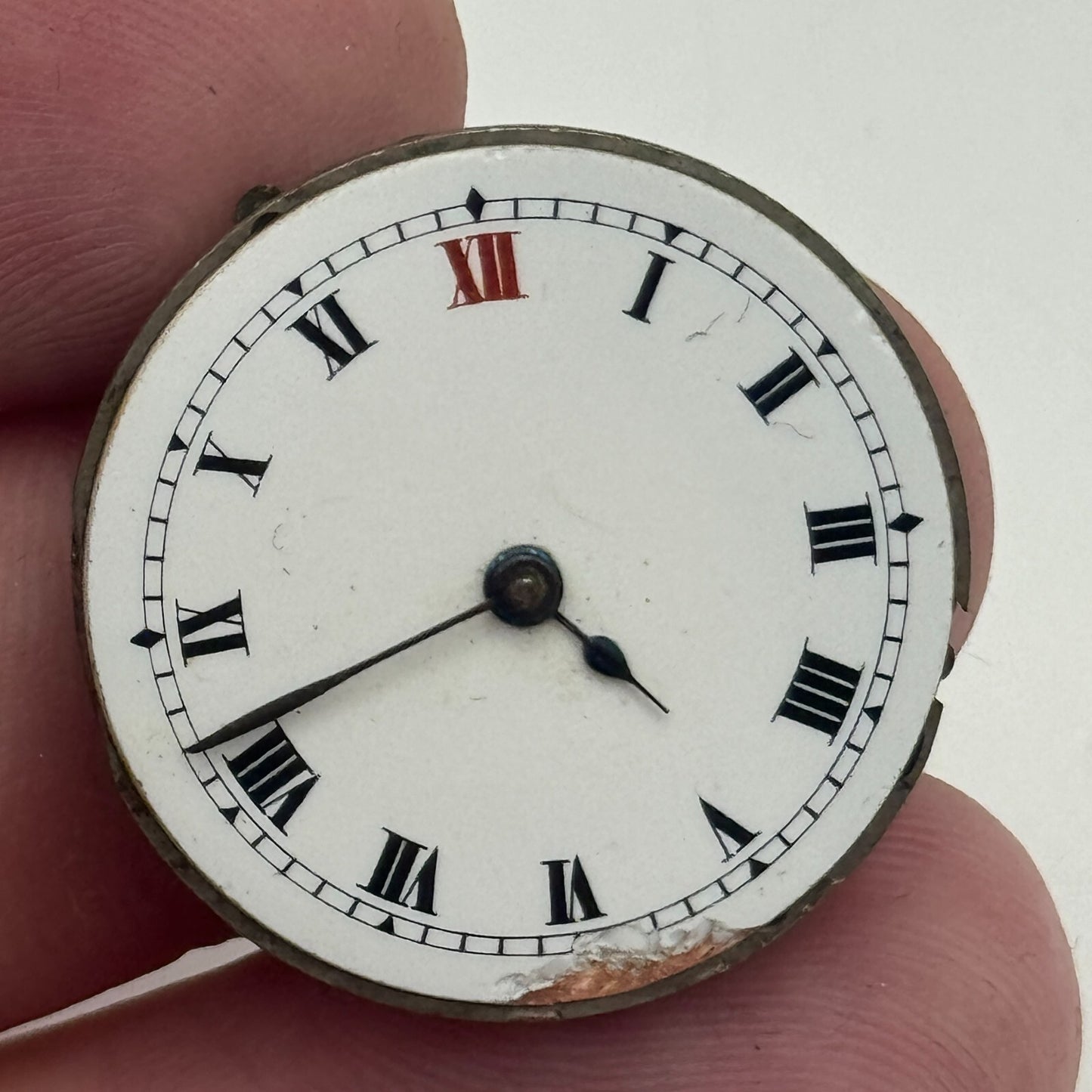 25mm Men's Dreadnought Balance Ok Vintage Swiss Trench Watch Movement PARTS