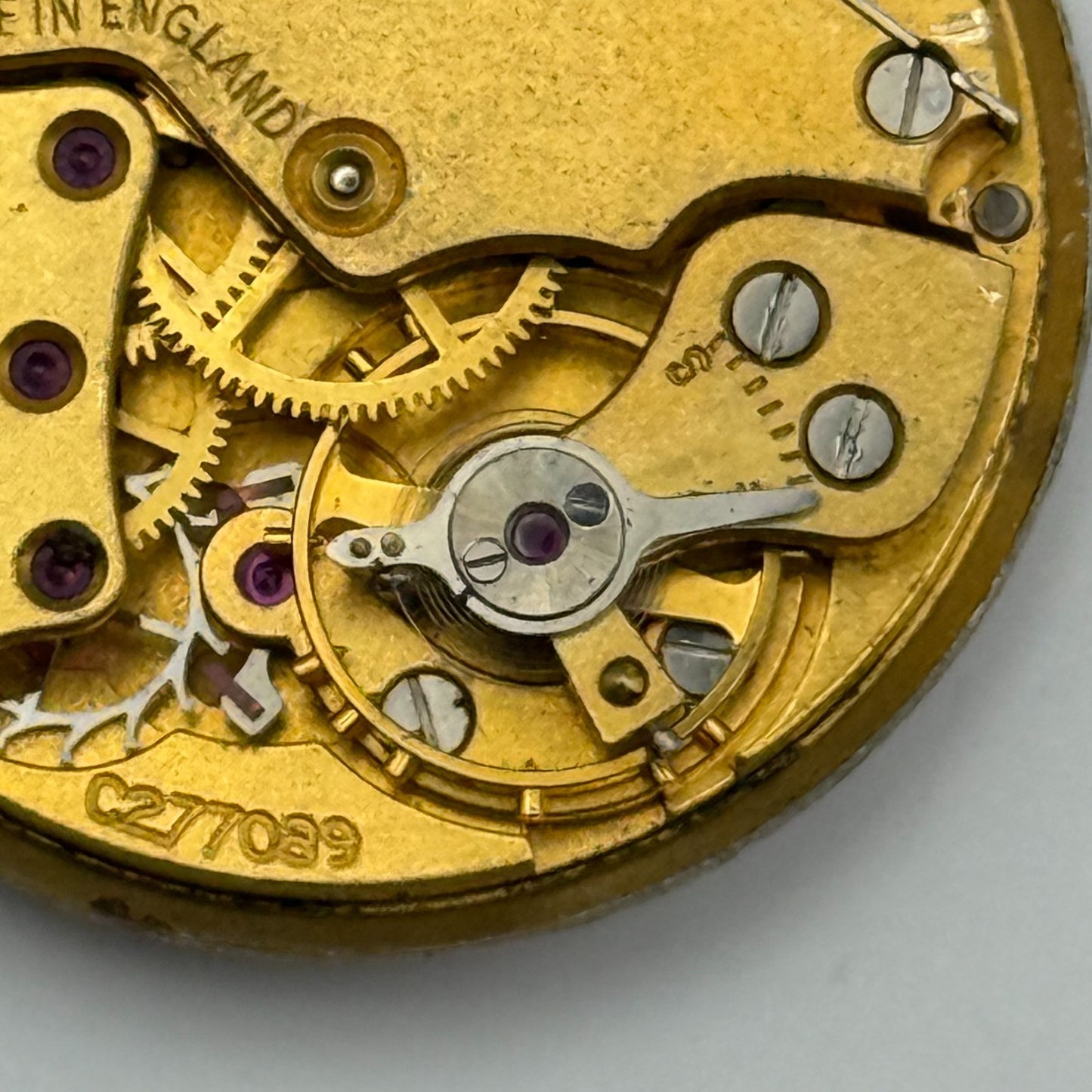 Smiths De Luxe C277089 Watch Movement Manual Wind Vintage Parts Repair 26.6mm