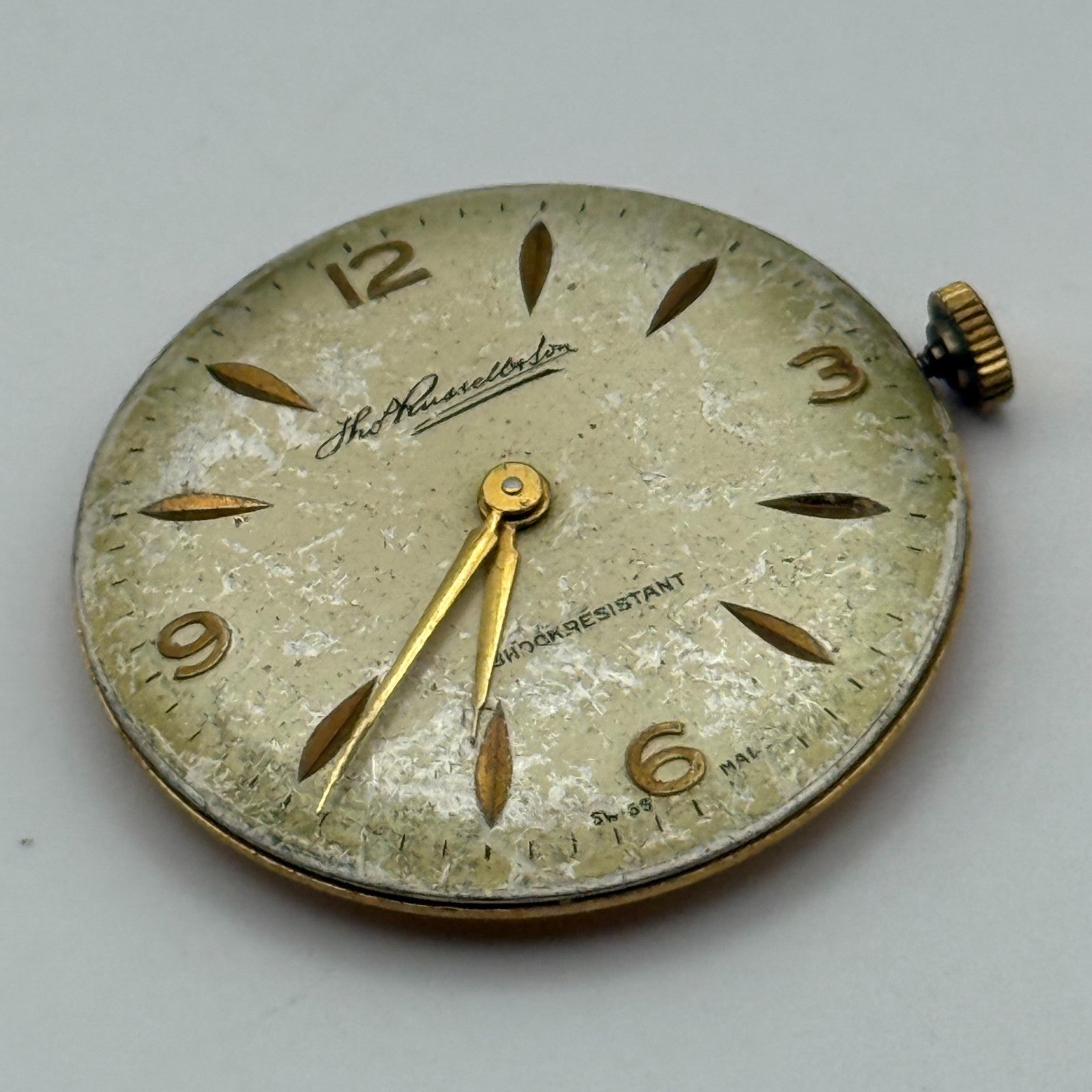 Buser 15A Thomas Russell & Son Watch Movement Running Manual Wind Parts 29.8mm