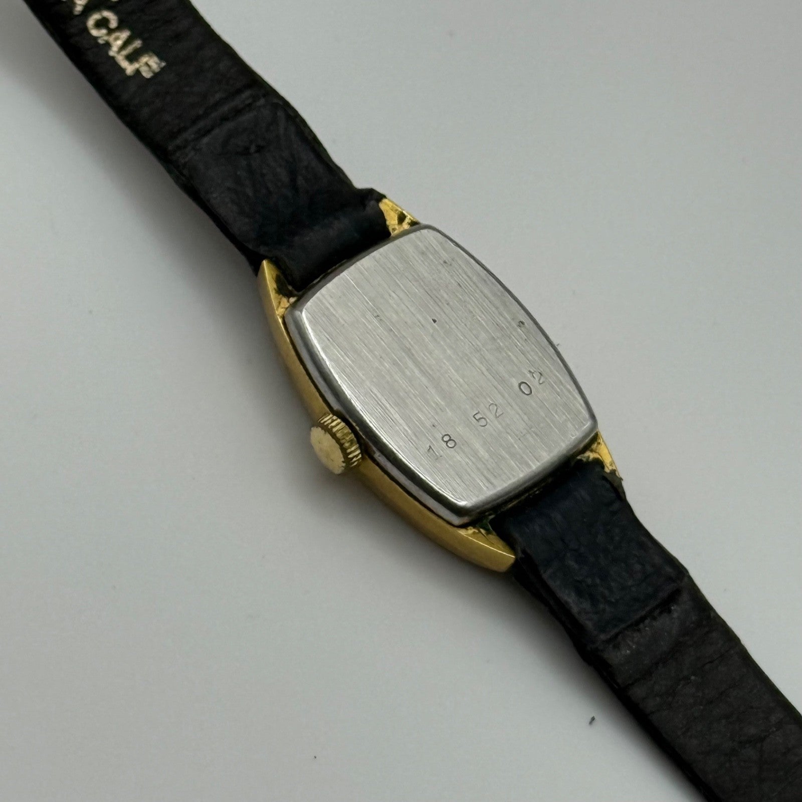 17mm Vintage Rotary Blue Bullseye Dial Swiss Manual Wind Watch PARTS / REPAIR