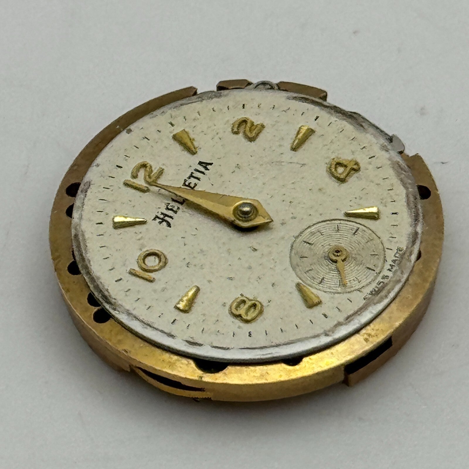 19.6mm Helvetia Cal 91 Balance Ok Watch Movement Swiss Vintage PARTS SPARES