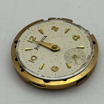 19.6mm Helvetia Cal 91 Balance Ok Watch Movement Swiss Vintage PARTS SPARES