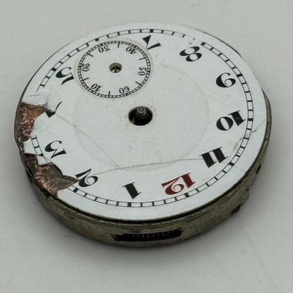 25.1mm Men's Unidentified Swiss Sub Seconds Trench Manual Wind Watch Movement
