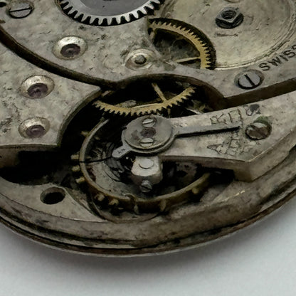 23.9mm Unidentified Swiss Sub Seconds Trench Watch Movement Manual Wind PARTS