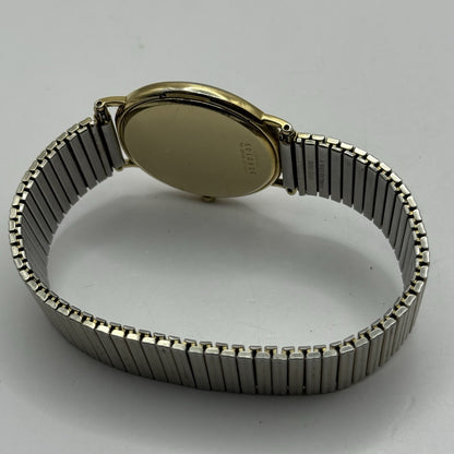 33mm Working Vintage Unisex Citizen Gold Plate Date Dial Expandable Quartz Watch