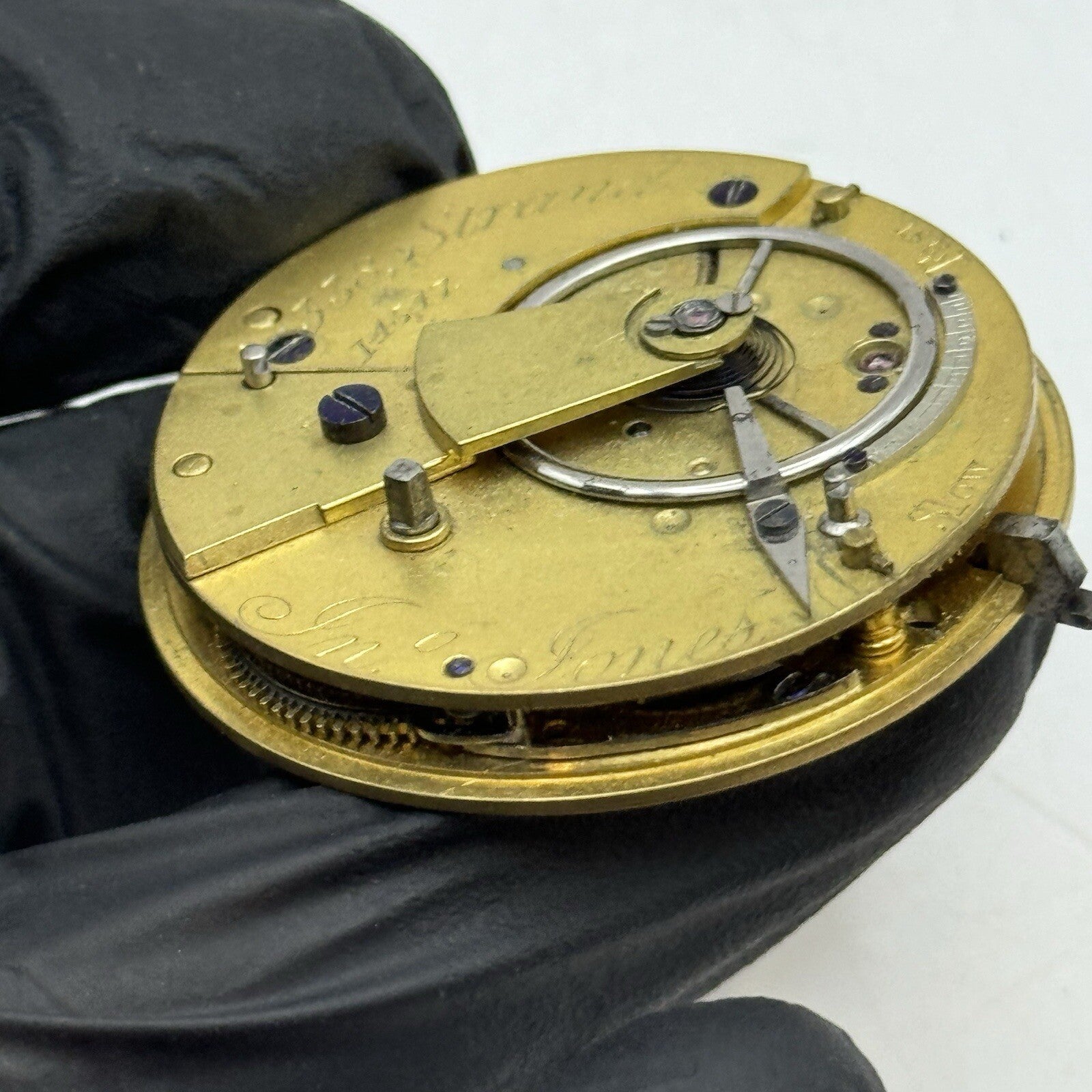 41.6mm Jones Strand Fusee Chain Present Pocket Watch Movement FOR PARTS