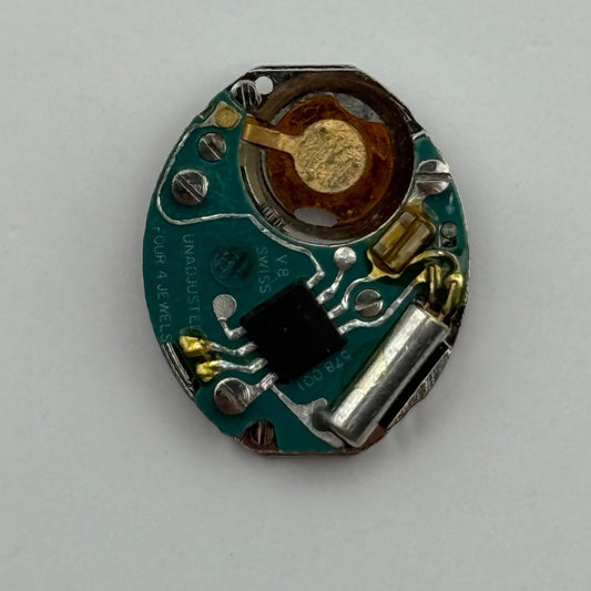ETA 578.001 Quartz Watch Movement Incomplete Swiss Ladies Vintage Parts Repair
