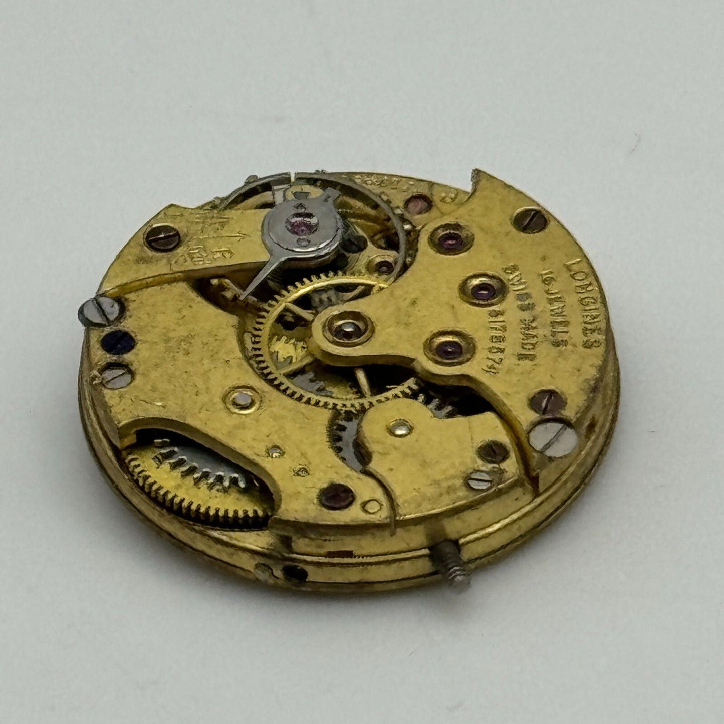 19.7mm Antique Longines 8.6 Greenwood & Sons Leeds Manual Wind Watch Movement