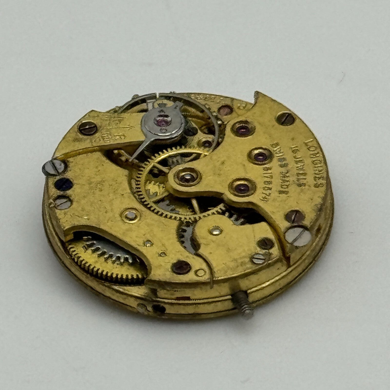 19.7mm Antique Longines 8.6 Greenwood & Sons Leeds Manual Wind Watch Movement